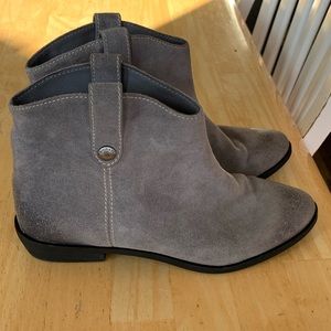 Michael Kors Ashton Gray suede booties
